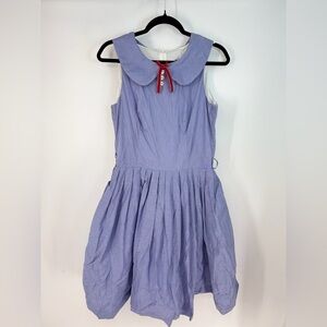 Kitten D’amour Gingham PinUp Rockabilly Collared Retro Mini Dress